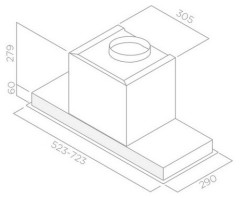 Встраиваемая вытяжка Elica HIDDEN 2 0 IXGL A 60