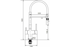 Смеситель для кухни Rose R958L