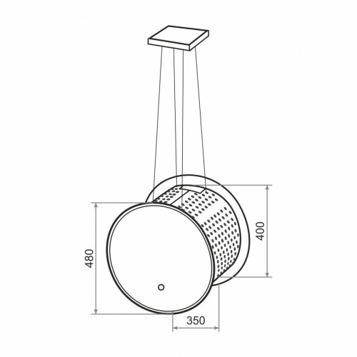 Островная вытяжка Exiteq EX-1206 black