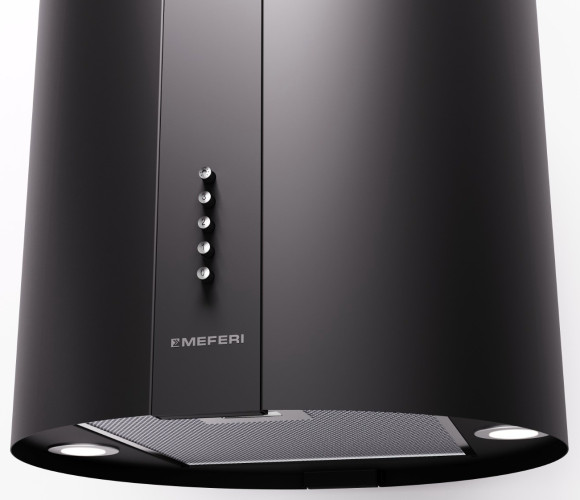 Островная вытяжка Meferi TUBE40BK Isla Power