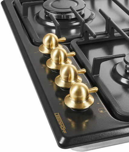 Газовая варочная панель LebenHoff ОМ60 Retro Black