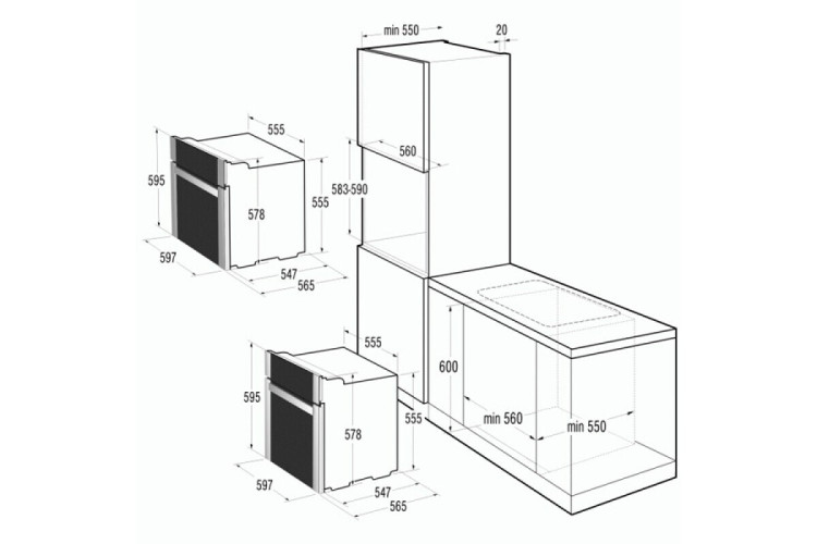 Электрический духовой шкаф Gorenje BO 5333 RW