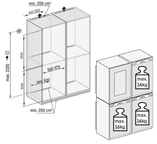 Встраиваемый холодильник Liebherr IXRFWB 3966-20 001