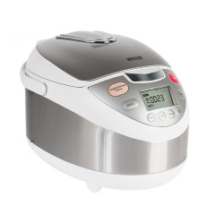 Мультиварка Mystery MCM-1010 серебристый/белый