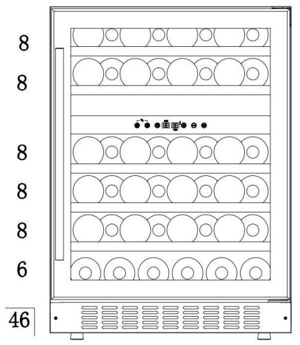 Винный шкаф Temptech WPX60DCB