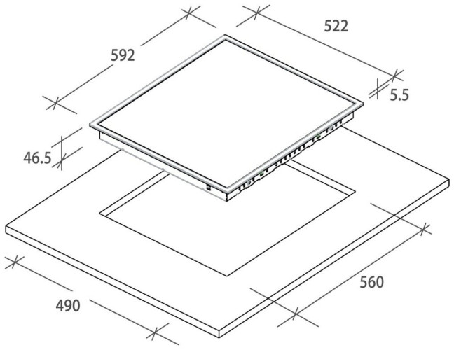 Электрическая варочная панель Candy CH 64 FC