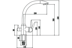 Смеситель для кухни Savol S-L1699T