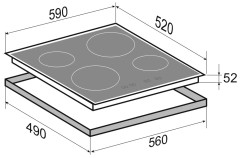 Электрическая варочная панель Zigmund&amp;Shtain CN 37.6 B