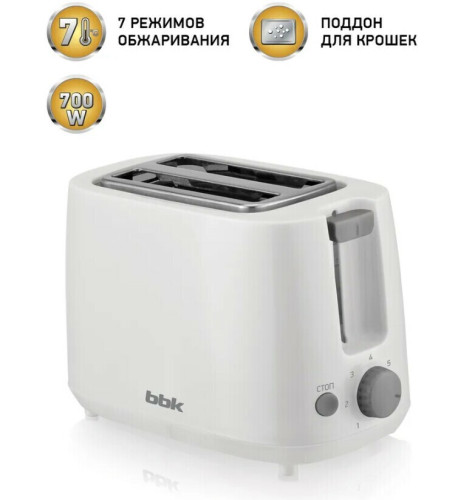 Тостер BBK TR82 белый