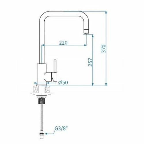 Смеситель для кухни Alveus Dual G11 Arctic белый 1139810