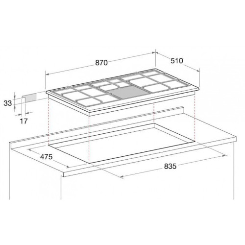 Газовая варочная панель Hotpoint-Ariston PHN 962 TS IX