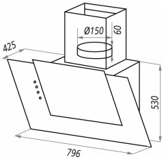 Кухонная вытяжка MAUNFELD ENVER 80