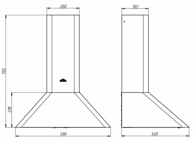 Кухонная вытяжка Elikor Fleur 60П-400-П3Л антрацит