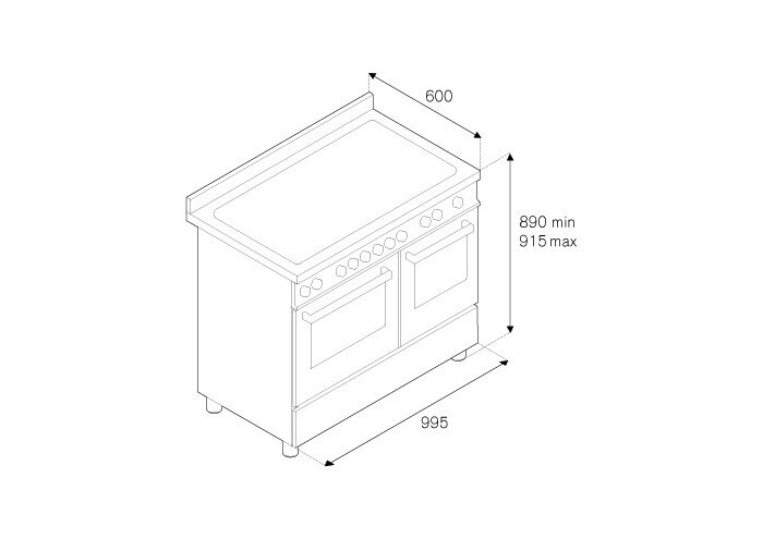 Электрическая плита Bertazzoni PRO100 5 IMFE D BIT