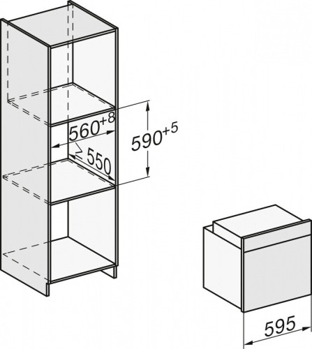 Электрический духовой шкаф Millen 7264B EDST/CLST
