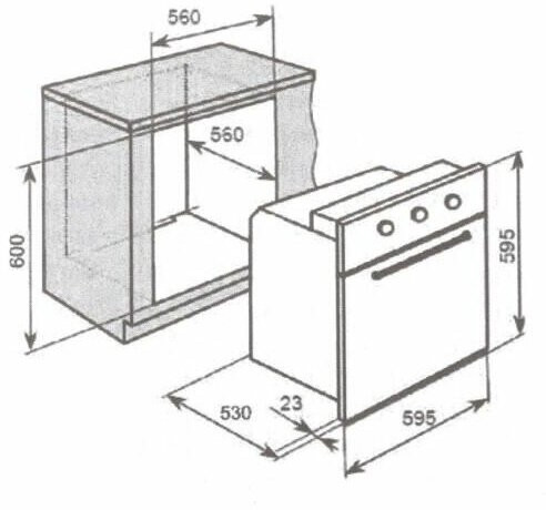 Электрический духовой шкаф Lex EDM 070С BL