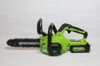 Аккумуляторная цепная пила GreenWorks G24CS25K4 2007707UB