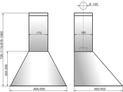 Кухонная вытяжка Elikor Эпсилон 60П-430-П3Л топленое молоко/золото