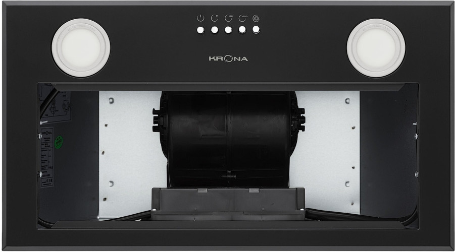 Встраиваемая вытяжка Krona Adel 600 Black PB