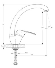 Смеситель для кухни Rush Corsica CO4240-22