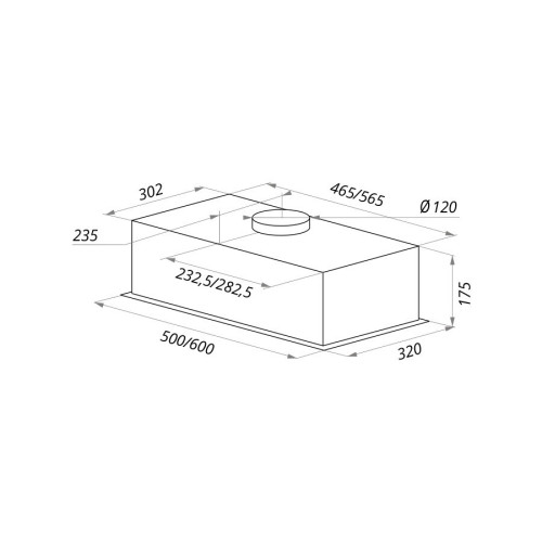 Встраиваемая вытяжка Maunfeld Crosby Push 60 GL нержавеющая сталь