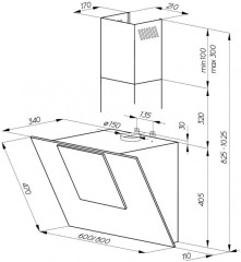 Кухонная вытяжка Hansa OKC 655 SWH