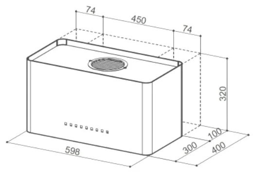 Кухонная вытяжка Faber Thalia WH Corian F60