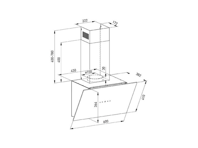Кухонная вытяжка Oasis NB-60W A