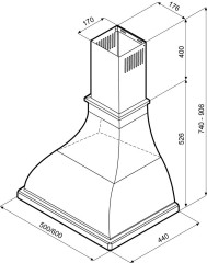 Кухонная вытяжка Krona Alisa 500 electronic