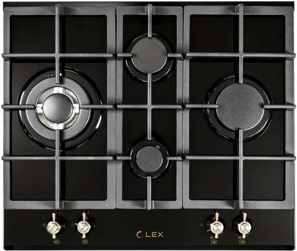 Газовая варочная панель LEX GVG 643C BLACK