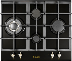Газовая варочная панель LEX GVG 643C BLACK