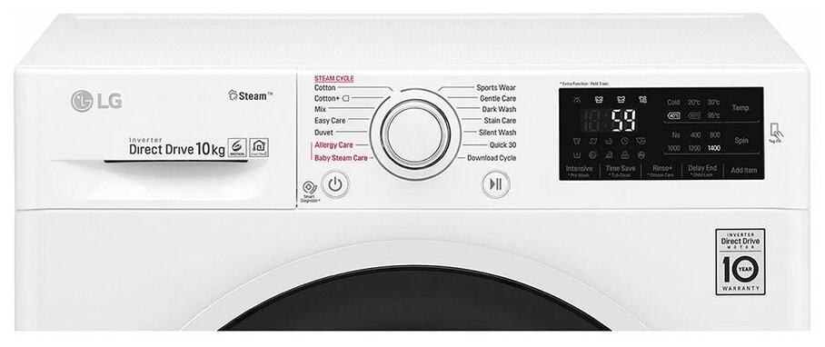 Стиральная машина LG F4J6JY0W