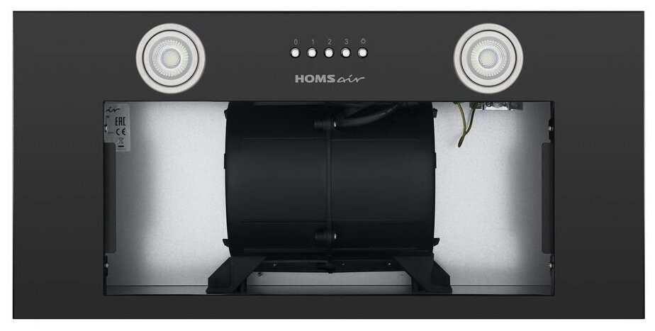 Встраиваемая вытяжка HOMSair CAMELIA POWER 60 черный
