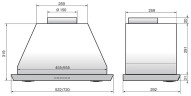 Встраиваемая вытяжка Elikor 52P-1000-E4D