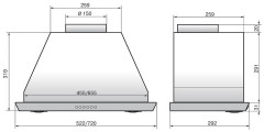 Встраиваемая вытяжка Elikor 52P-1000-E4D