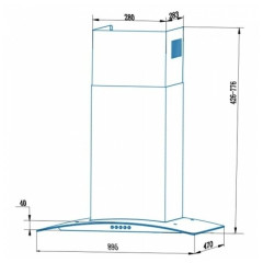 Кухонная вытяжка Cata CG5-T900 X
