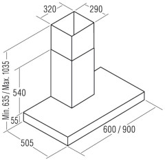 Кухонная вытяжка Exiteq SiBox 90