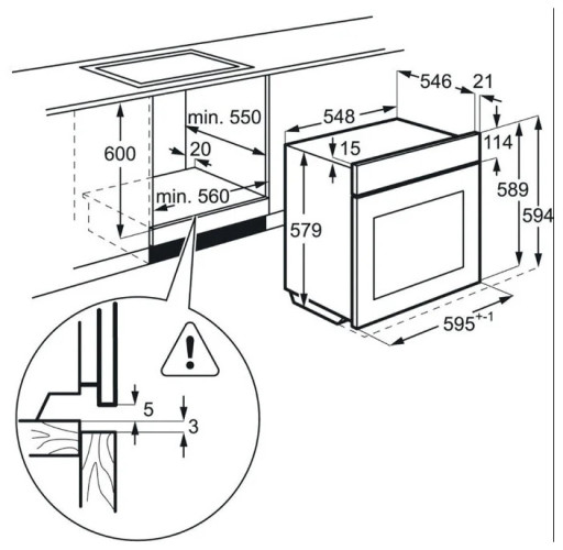 Электрический духовой шкаф Electrolux OPEB 9953X