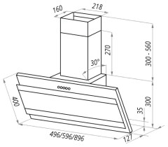 Кухонная вытяжка Exiteq EX-5026