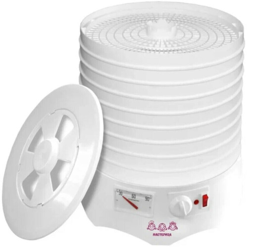 Сушилка для овощей Мастерица EFD-0903VM с прозрачными поддонами+2 поддона