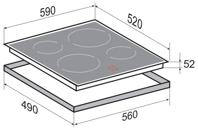 Электрическая варочная панель Zigmund Shtain CNS 289 60 BS