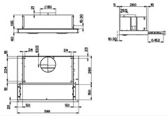Встраиваемая вытяжка Hotpoint-Ariston HPTF 62HS X
