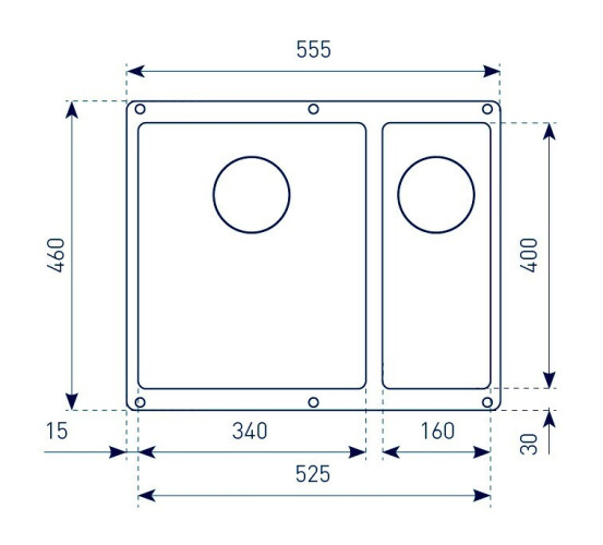 Кухонная мойка Zigmund & Shtain Integra 500.2 швейцарский шоколад