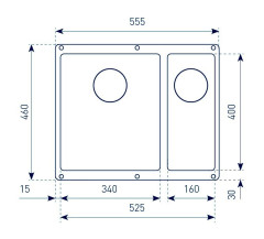 Кухонная мойка Zigmund &amp; Shtain Integra 500.2 швейцарский шоколад