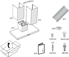 Кухонная вытяжка PANDO P 823 90 IX V 850 SEC