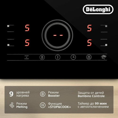 Индукционная варочная панель Delonghi ELETTRA 4B0P CR