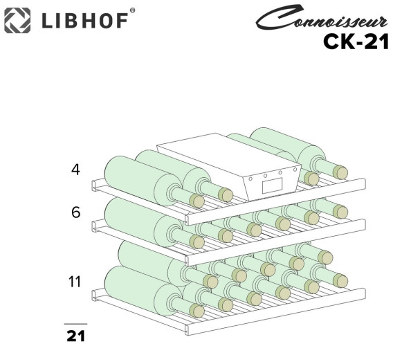 Винный шкаф Libhof CK 21 Black