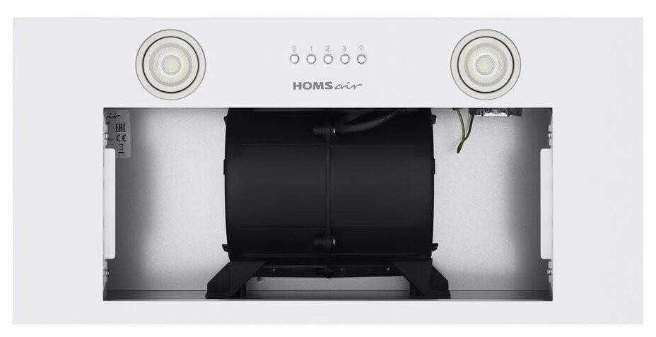Встраиваемая вытяжка HOMSair CAMELIA POWER 60 белый
