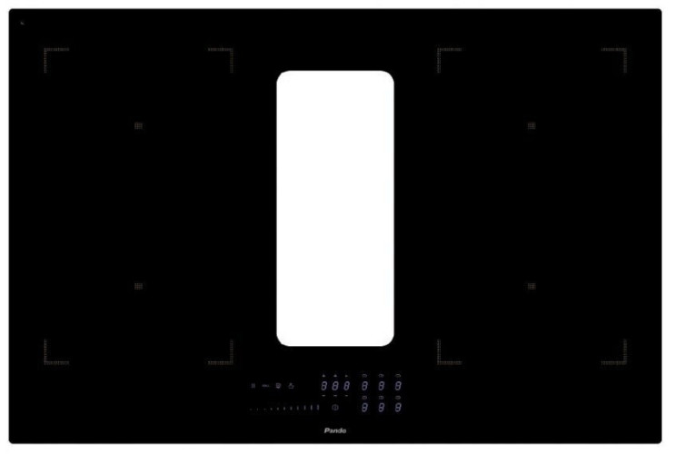Индукционная варочная панель PANDO E 391 78 V 1130 ECO PLUS DIFUSOR LAT H60mm FILTROS CERAMICOS