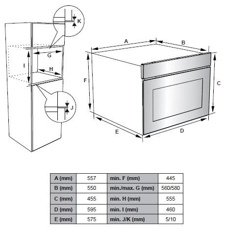 Электрический духовой шкаф Weissgauff EO 459 PDW